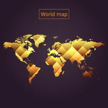World map vector Stock Illustration