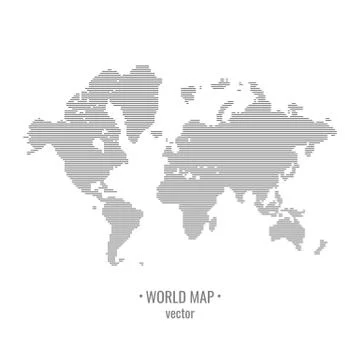 World map vector Stock Illustration