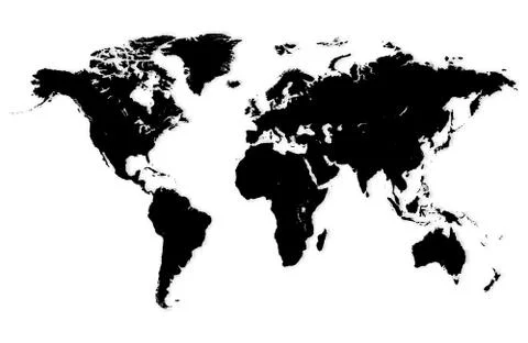World map vector Stock Illustration