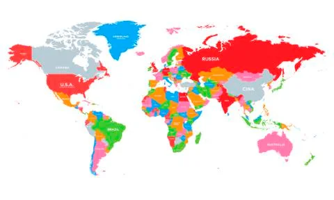 World map vector Stock Illustration