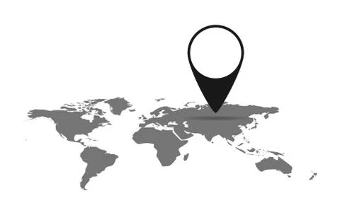 World Map. Vector illustration. Stock Illustration