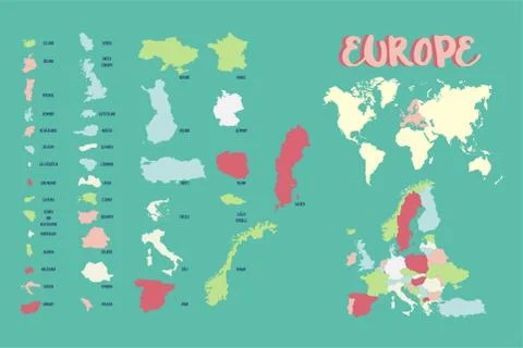World map vector illustration Stock Illustration