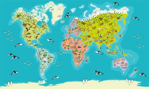 World map vector illustration Illustrazione stock