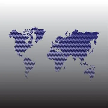 World map. Vector. Isolated! Stock Illustration