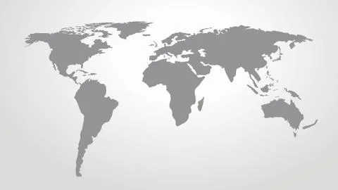 World map vector perspactive view-01 Stock Illustration