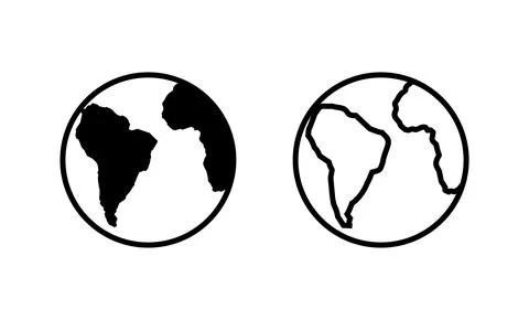 World map vector. Worldmap sign and symbol. Globe icon Stock Illustration