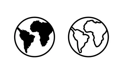 World map vector. Worldmap sign and symbol. Globe icon Stock Illustration
