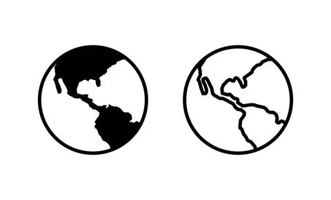 World map vector. Worldmap sign and symbol. Globe icon Stock Illustration