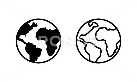 World map vector. Worldmap sign and symbol. Globe icon ~ Clip Art ...