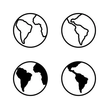 World map vector. Worldmap sign and symbol. Globe icon Stock Illustration