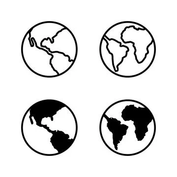World map vector. Worldmap sign and symbol. Globe icon Stock Illustration