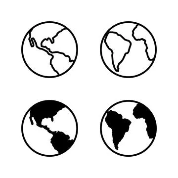 World map vector. Worldmap sign and symbol. Globe icon Illustrazione stock