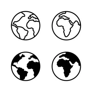 World map vector. Worldmap sign and symbol. Globe icon イラスト素材