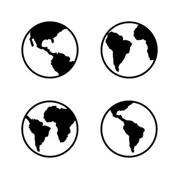World map vector. Worldmap sign and symbol. Globe icon Illustrazione stock