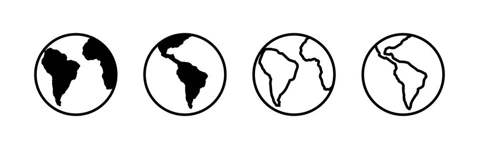 World map vector. Worldmap sign and symbol. Globe icon Illustrazione stock
