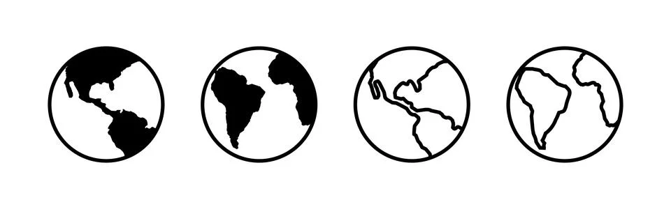 World map vector. Worldmap sign and symbol. Globe icon Stock Illustration