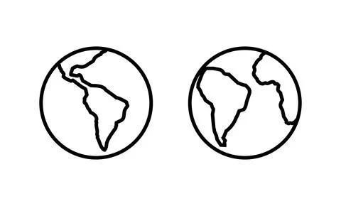 World map vector. Worldmap sign and symbol. Globe icon Stock Illustration