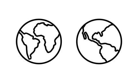 World map vector. Worldmap sign and symbol. Globe icon Illustrazione stock