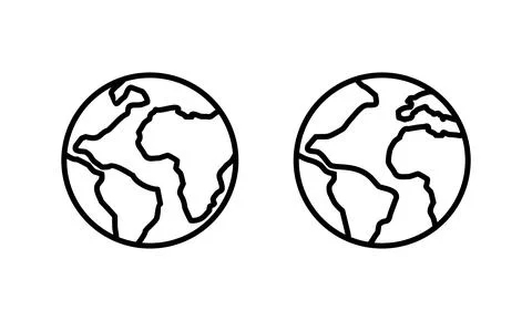 World map vector. Worldmap sign and symbol. Globe icon Illustrazione stock