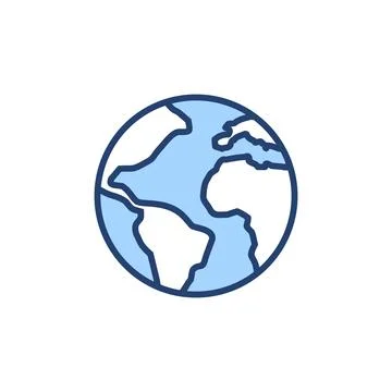 World map vector. Worldmap sign and symbol. Globe icon Illustrazione stock