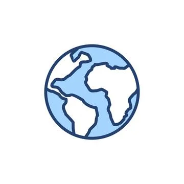 World map vector. Worldmap sign and symbol. Globe icon Illustrazione stock