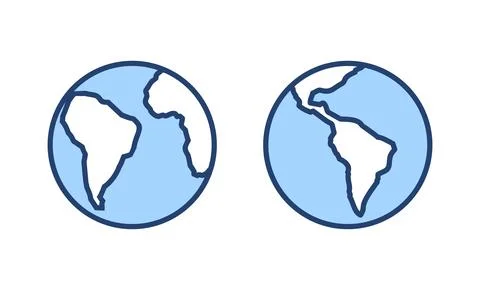 World map vector. Worldmap sign and symbol. Globe icon Stock Illustration