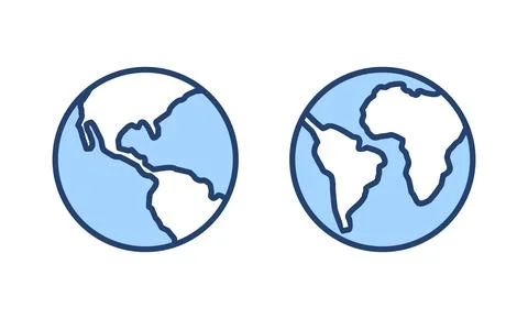 World map vector. Worldmap sign and symbol. Globe icon Illustrazione stock