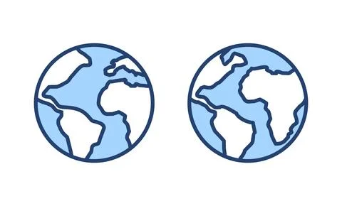 World map vector. Worldmap sign and symbol. Globe icon Illustrazione stock