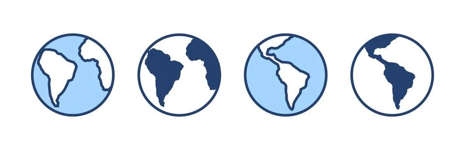 World map vector. Worldmap sign and symbol. Globe icon Stock Illustration