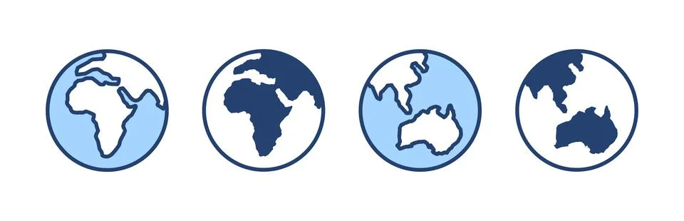 World map vector. Worldmap sign and symbol. Globe icon Stock Illustration