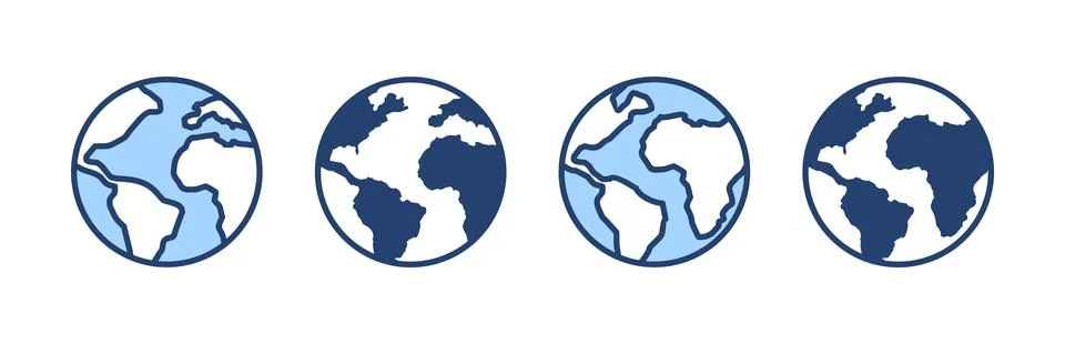 World map vector. Worldmap sign and symbol. Globe icon Illustrazione stock