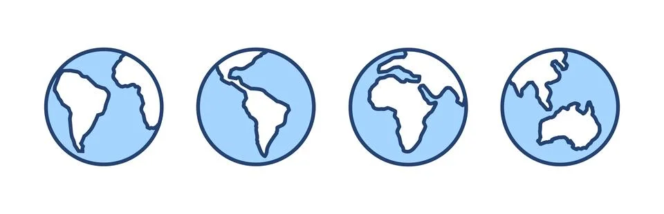 World map vector. Worldmap sign and symbol. Globe icon Illustrazione stock