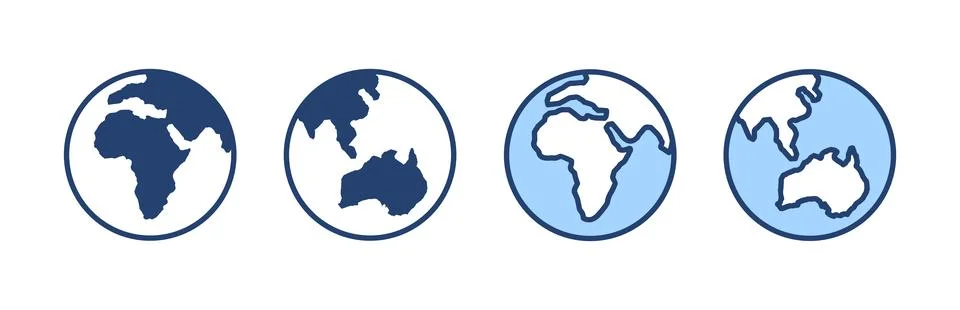 World map vector. Worldmap sign and symbol. Globe icon Stock Illustration
