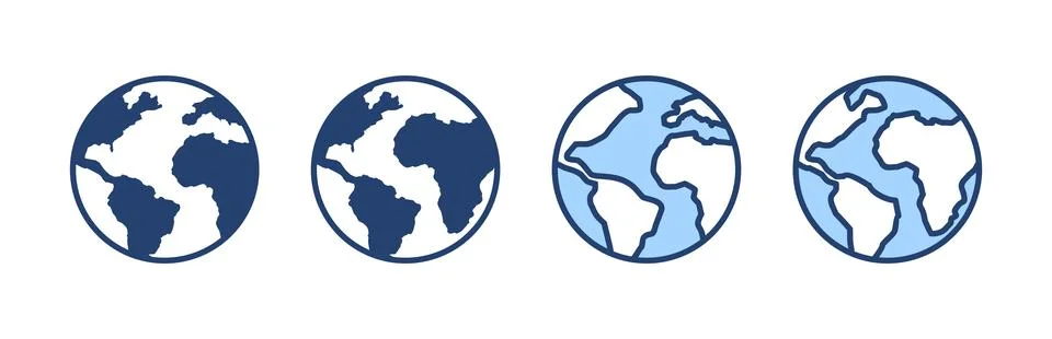 World map vector. Worldmap sign and symbol. Globe icon Illustrazione stock