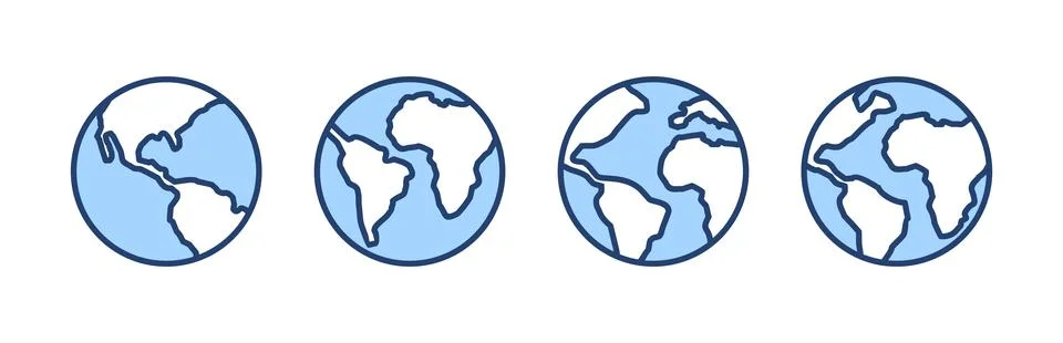 World map vector. Worldmap sign and symbol. Globe icon Stock Illustration