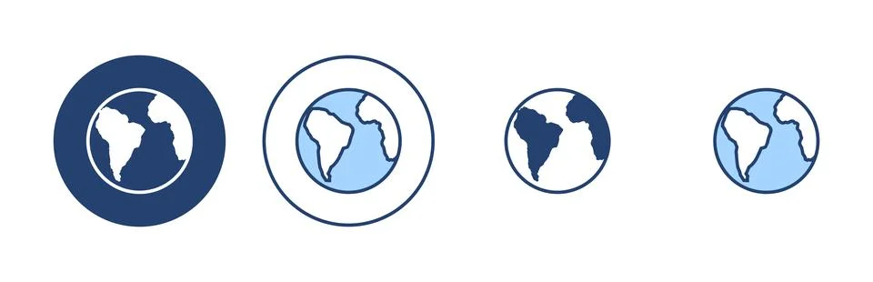 World map vector. Worldmap sign and symbol. Globe icon Stock Illustration