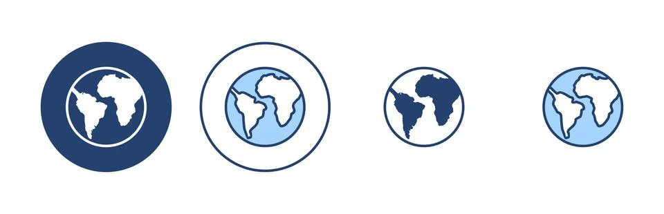 World map vector. Worldmap sign and symbol. Globe icon Stock Illustration