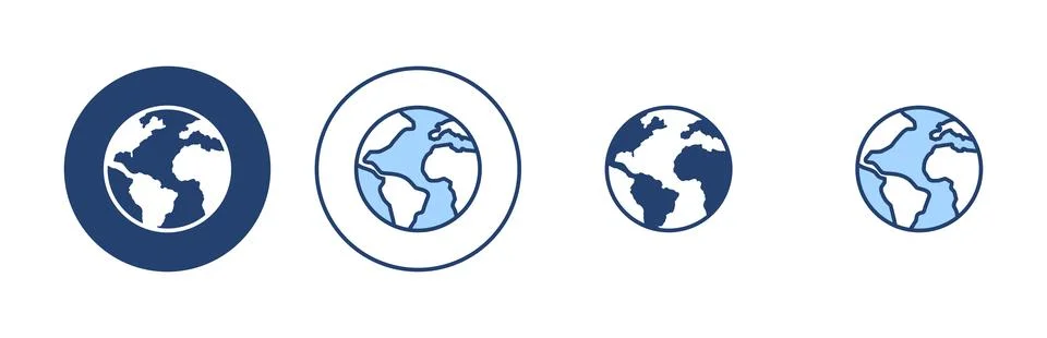 World map vector. Worldmap sign and symbol. Globe icon 스톡 일러스트
