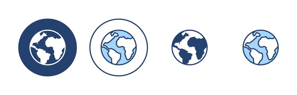World map vector. Worldmap sign and symbol. Globe icon Stock Illustration