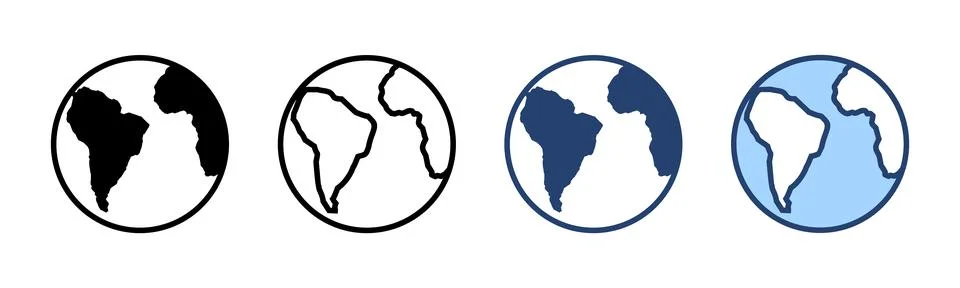 World map vector. Worldmap sign and symbol. Globe icon Stock Illustration