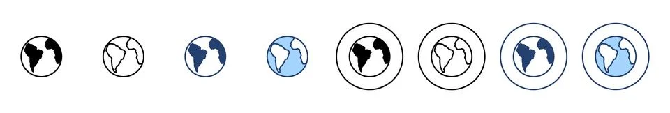 World map vector. Worldmap sign and symbol. Globe icon Stock Illustration