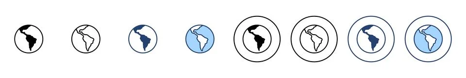 World map vector. Worldmap sign and symbol. Globe icon Stock Illustration