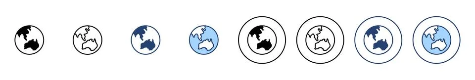 World map vector. Worldmap sign and symbol. Globe icon Illustrazione stock