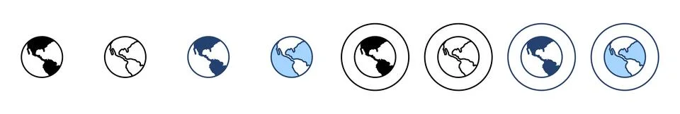 World map vector. Worldmap sign and symbol. Globe icon Illustrazione stock