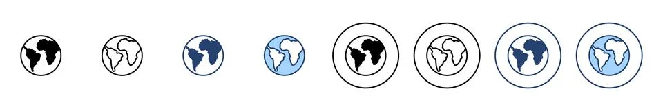 World map vector. Worldmap sign and symbol. Globe icon イラスト素材