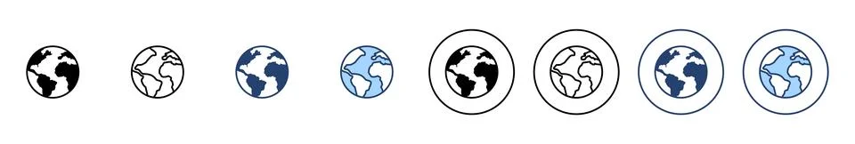 World map vector. Worldmap sign and symbol. Globe icon イラスト素材