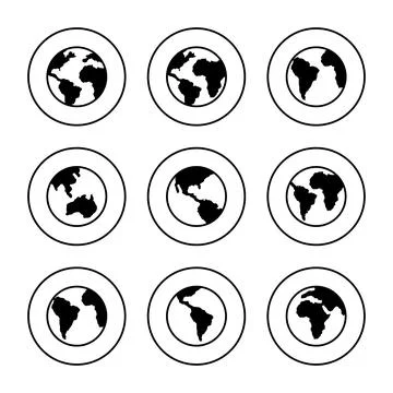 World map vector. Worldmap sign and symbol. Globe icon Stock Illustration
