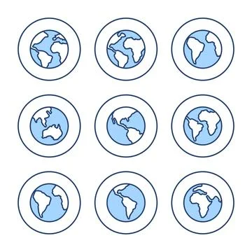 World map vector. Worldmap sign and symbol. Globe icon Stock Illustration