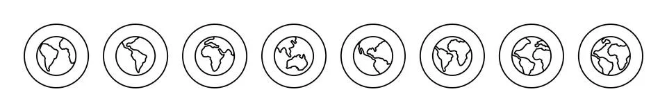 World map vector. Worldmap sign and symbol. Globe icon イラスト素材