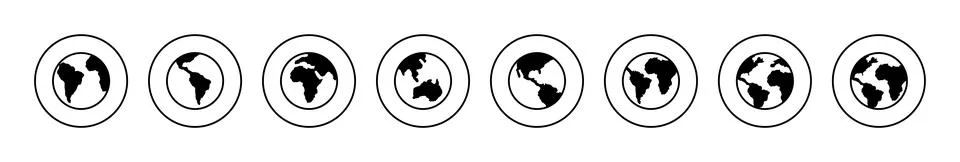 World map vector. Worldmap sign and symbol. Globe icon Illustrazione stock